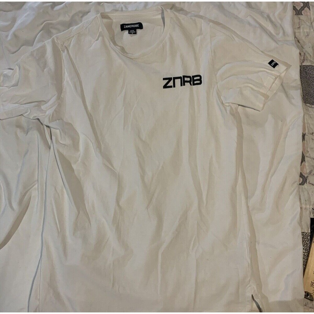 ZANEROBE "ZNRB" Mens LOGO White t shirt size S